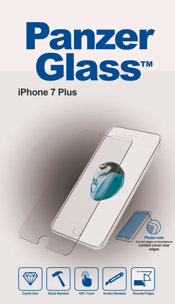 PanzerGlass Displayschutzfolie für das iPhone 8 Plus / 7 Plus/6 Plus/6s Plus