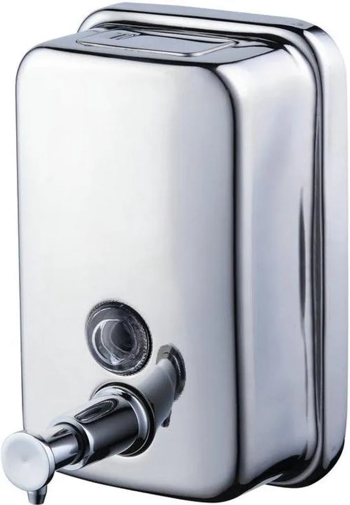 Distributeur mural de savon inox 1L pour salle de bain et cuisine