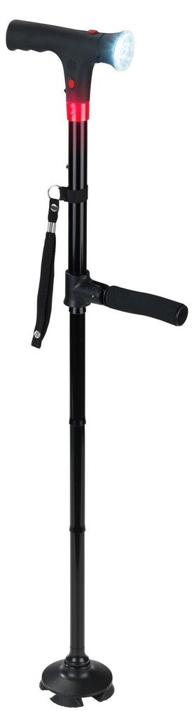 Multifunktionaler Spazierstock mit LED-Licht, WENKO - WENKO Produktbild 