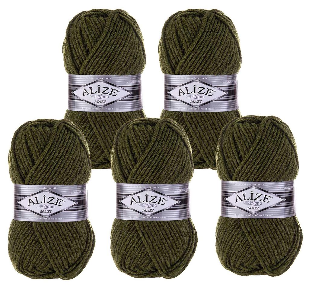 500g Strickgarn Strickwolle Alize Superlana Maxi 25% Wolle, Produktbild 