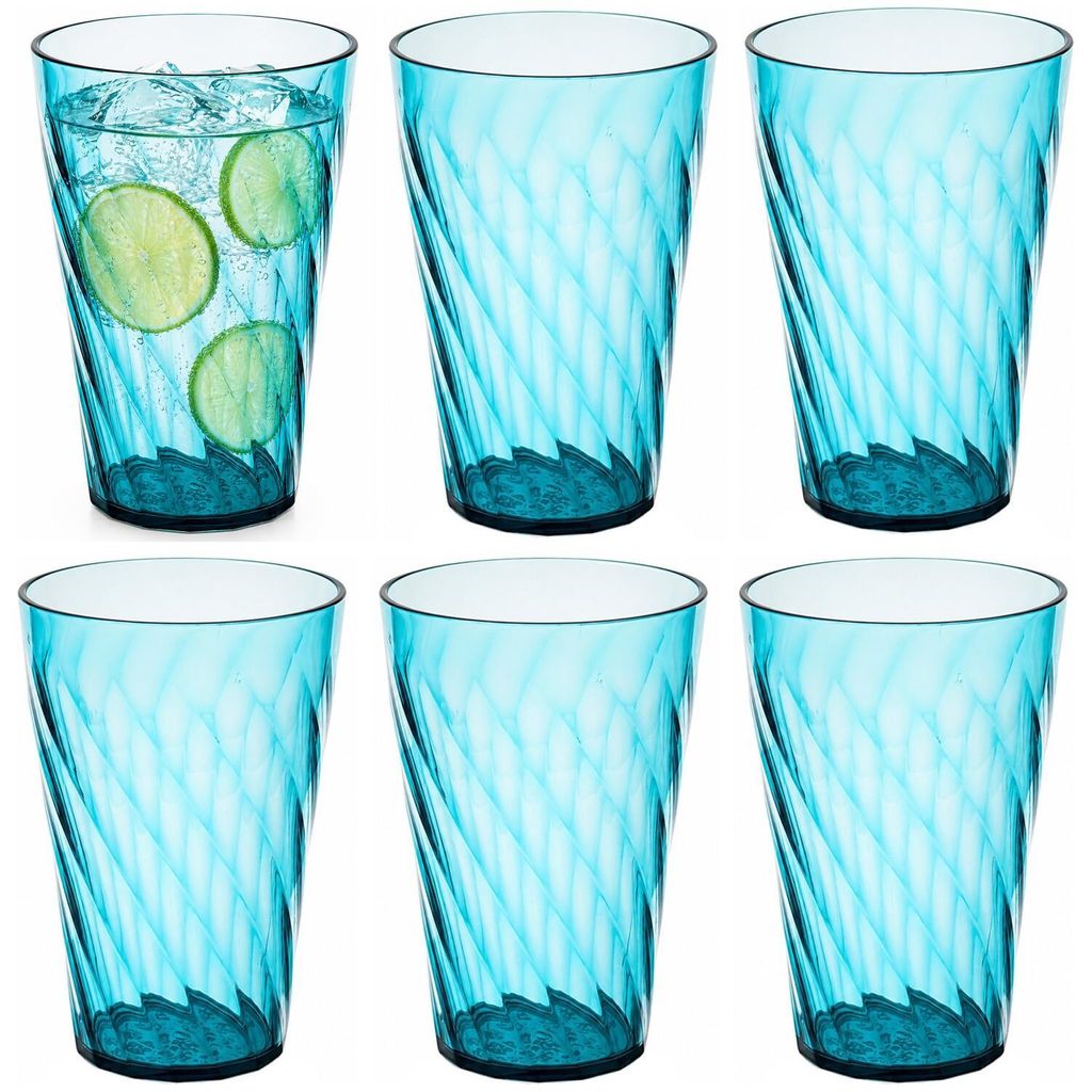 Plasticforte unzerbrechliche Trinkglaser - 12x Stuck - Produktbild 