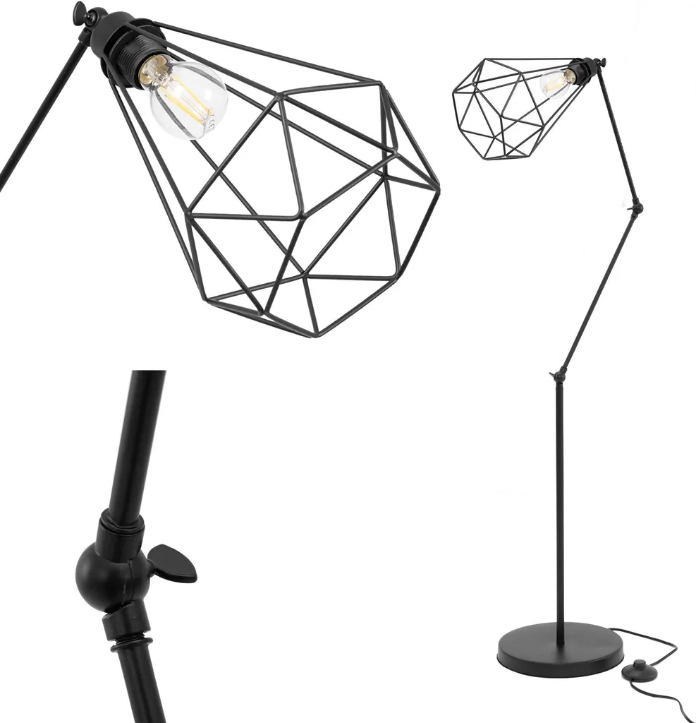 Luminaire Gain de Place Toolight APP540-1F Reno Black pour Petit Intérieur