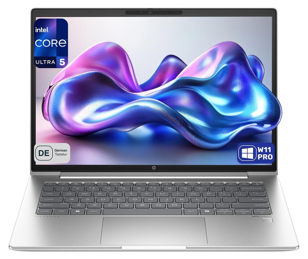 HP ProBook 440 G11 Business Laptop, Core Ultra 5 125U, 14" WUXGA IPS (1920x1200) 400 Nits, Wi-Fi 6E, Fingerprint, Deutsches Tastatur-Layout, Window...