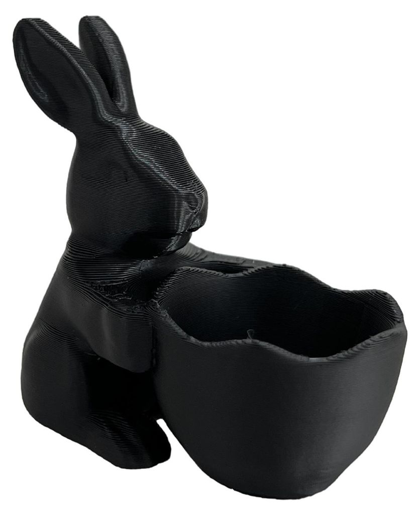 Osterhasen-Süßigkeitenschale, 3D-gedruckte Hasen-Snackschale, dekorative Dessert- und Nussschale für die Osterparty, Tischdekoration, Zuhause