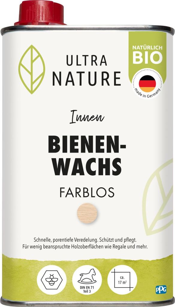 Ultra Nature Bienenwachs 0,5 L Farblos Produktbild 