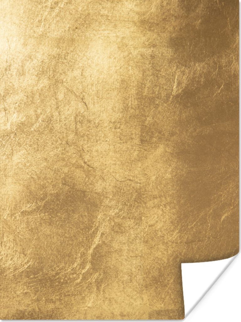 MuchoWow Poster Licht fällt auf eine goldene Wand 30x40 cm