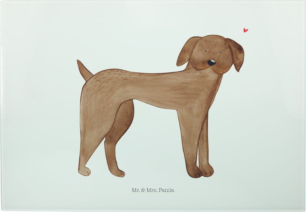 Mr. & Mrs. Panda Vesperplatte Hund Dogge - Weiß - Geschenk, Glas-Schneidebrett, Deutsche, Schneidebrett Glas, schneidbrett, Hunde, Sprüche, Servi...