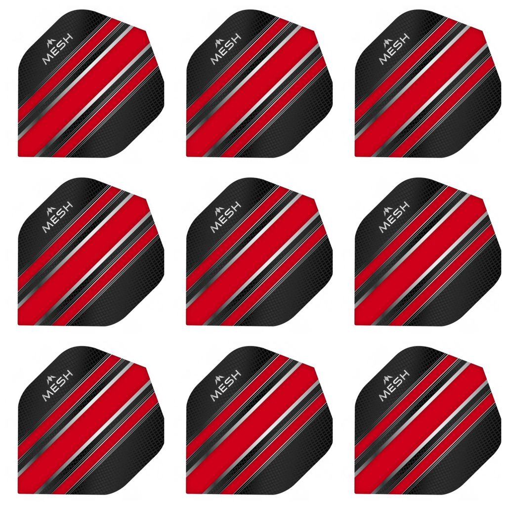 3 Set = 9 Dart Flight Dart Flights Mission Mesh Flight Standard 100 Mikron Rot
