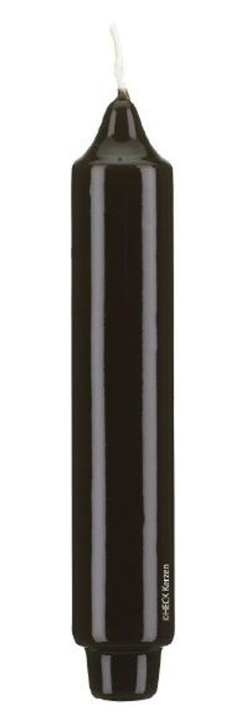 Lackkerzen Stabkerzen mit Zapfenfuß Chocolate Schokolade 250 x Ø 30 mm, 12 Stück