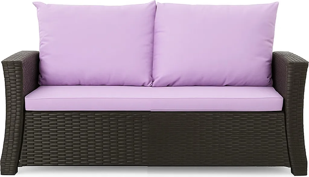 Cuscini Outdoor Viola 112x50x7 | Set Polyrattan 2 Posti Design - 5