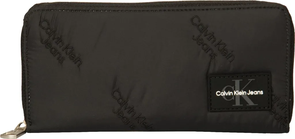 Portefeuille zippé CK Calvin Klein Jeans avec logo brodé tissu K60K611243