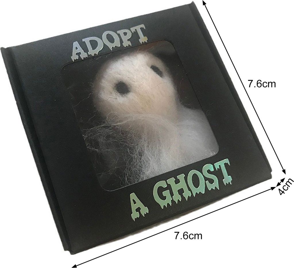 Gruselige Kartenbox, Geschenk, Plüschfilz, Geist, realistisch, schafft Atmosphäre, Halloween-Motto, dekorative Geschenkbox