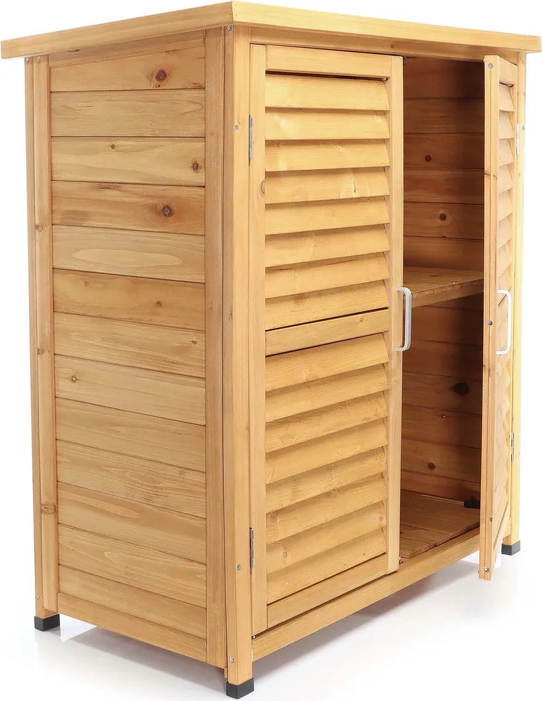 Wiltec Abri de Jardin en Épicéa 870x465x916 mm avec Double Porte
