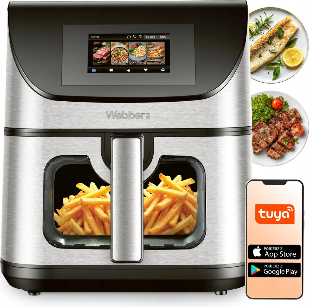 Friteuse Sans Huile 8L Wifi : Fini les Odeurs avec une Cuisson Propre