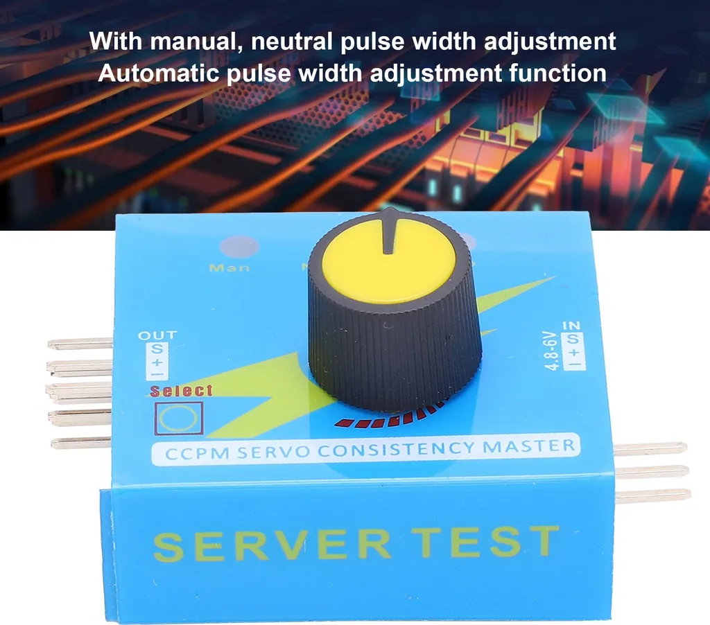 Multi-Servo Tester CCPM 3Ch - Strumento Essenziale per Piloti RC - 5