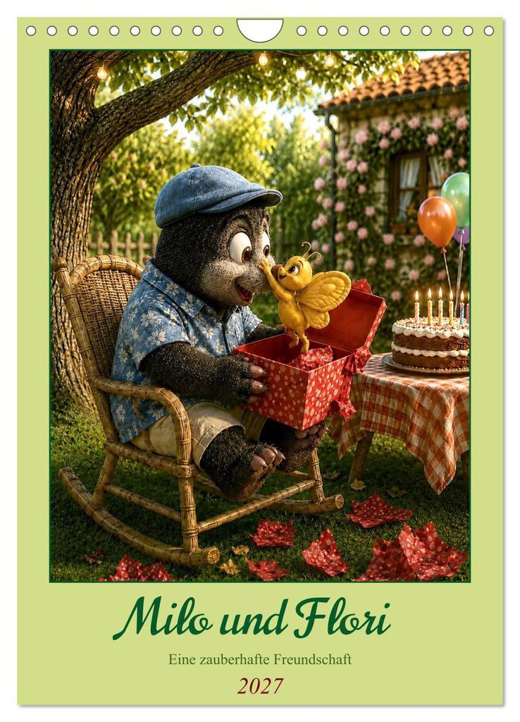 Milo und Flori (Wandkalender 2027 DIN A4 hoch), CALVENDO Monatskalender