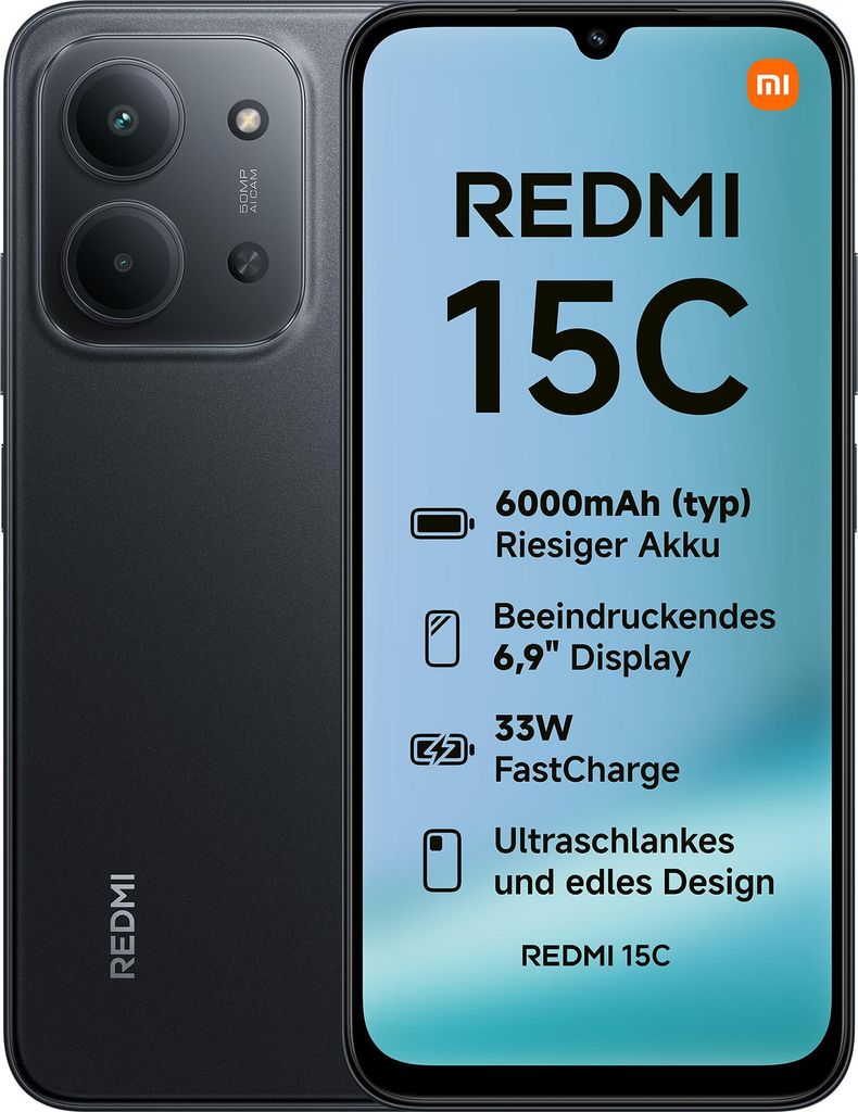 Xiaomi Redmi 15C, 17,5 cm (6,9"), 1660 x 720 pikseli, 4 GB, Zdjęcie produktu 