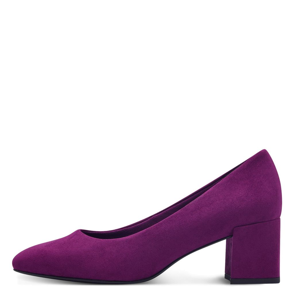 MARCO TOZZI Damen Pumps Blockabsatz samtige Haptik Karreé Produktbild 5