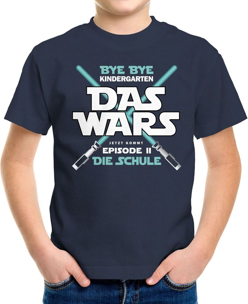 Kinder T-Shirt Jungen Bye Bye Kindergarten Das Wars jetzt Produktbild 