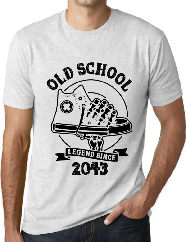 Herren Grafik T-Shirt Legende der alten Schule seit 2043 – Old School Legend Since 2043 – Öko-Verantwortlich Vintage Jahrgang Kurzarm Lustige ...