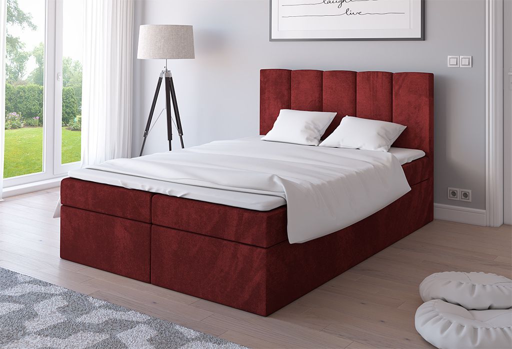 Boxspringbett Schlafzimmerbett CLAMOR 200x200cm inkl.Bettkasten