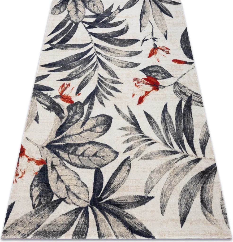 Tapis Lavable Anti-Taches MUNDO E7181 Feuilles Extérieur 120x170 cm