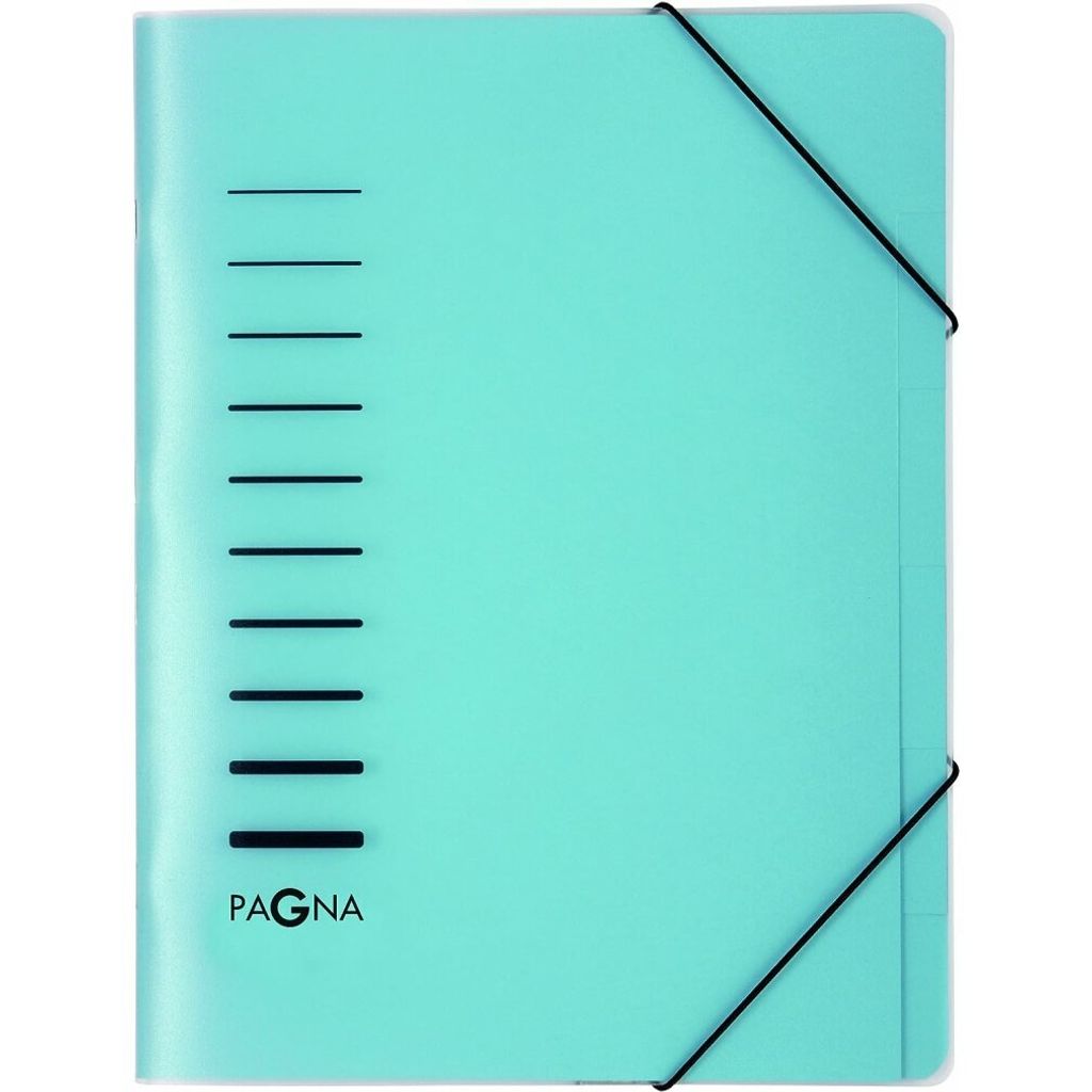 PAGNA Ordnungsmappe DIN A4 aus PP 6 Fächer blau