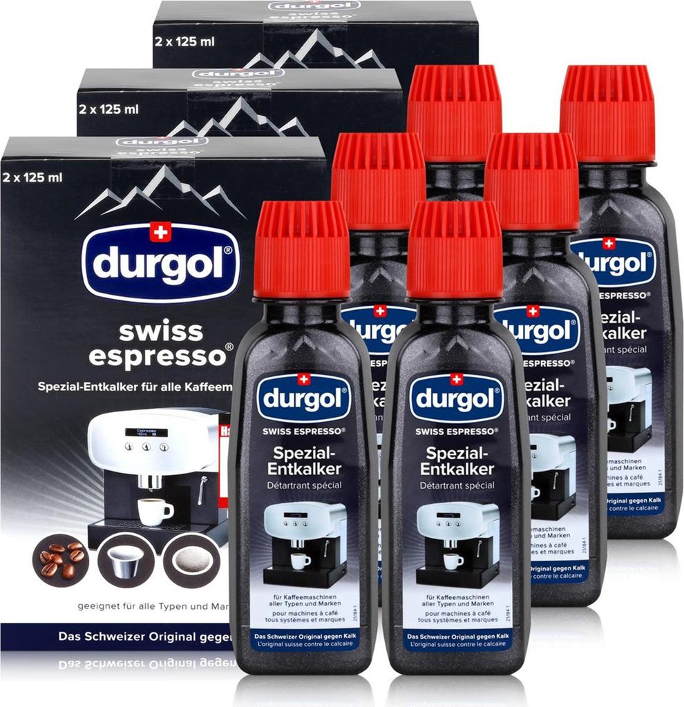 Durgol Swiss Spezial Espresso Entkalker DED 6 Flaschen a Produktbild 