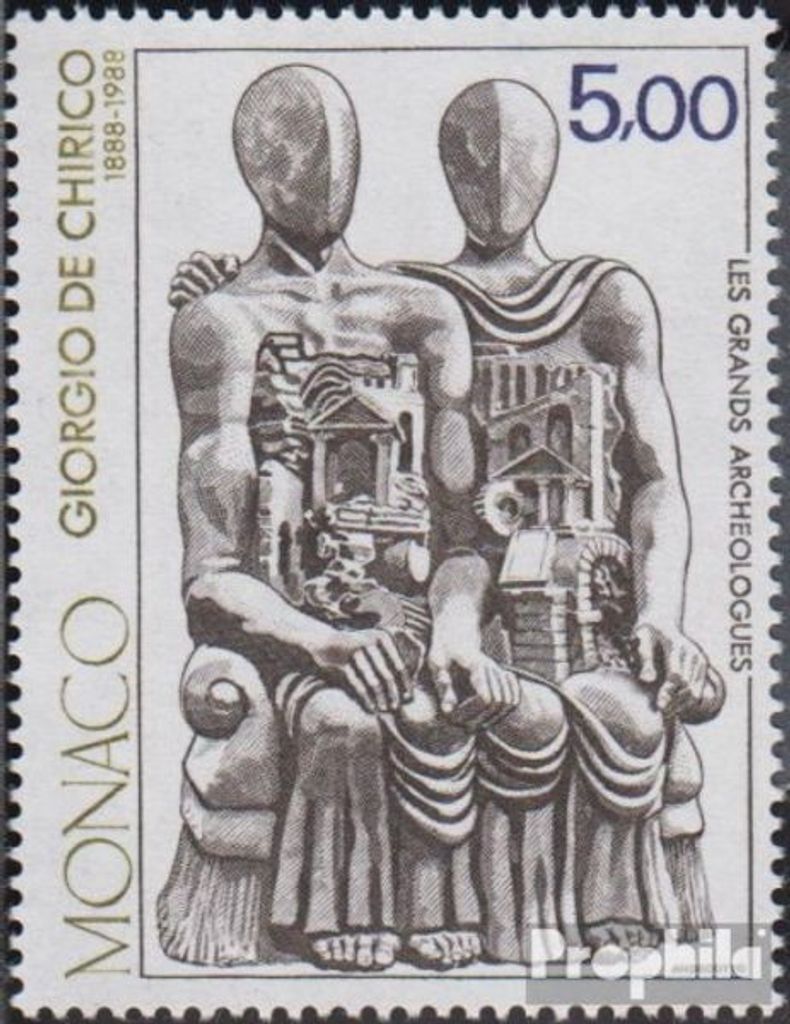 Briefmarken Monaco 1988 Mi 1889 (kompl.Ausg.) postfrisch Giorgio de Chirico
