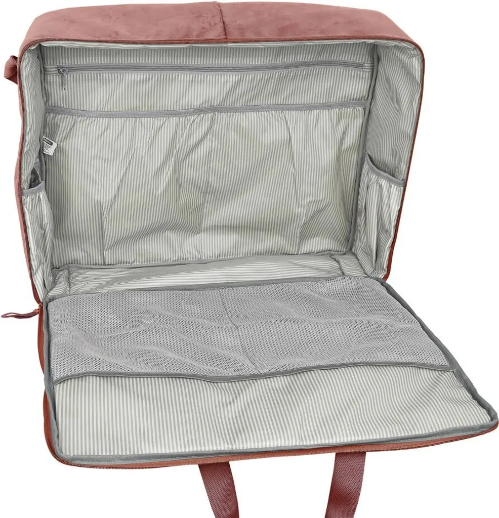 Sac rose Safta Mum Marsala résistant avec compartiments de rangement