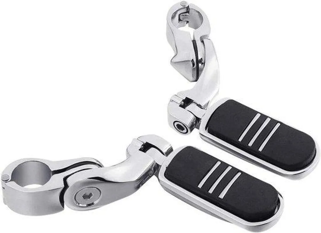 Repose-pieds Harley 32mm 1-1/4 pouce pivotants pour pare-cylindre noir