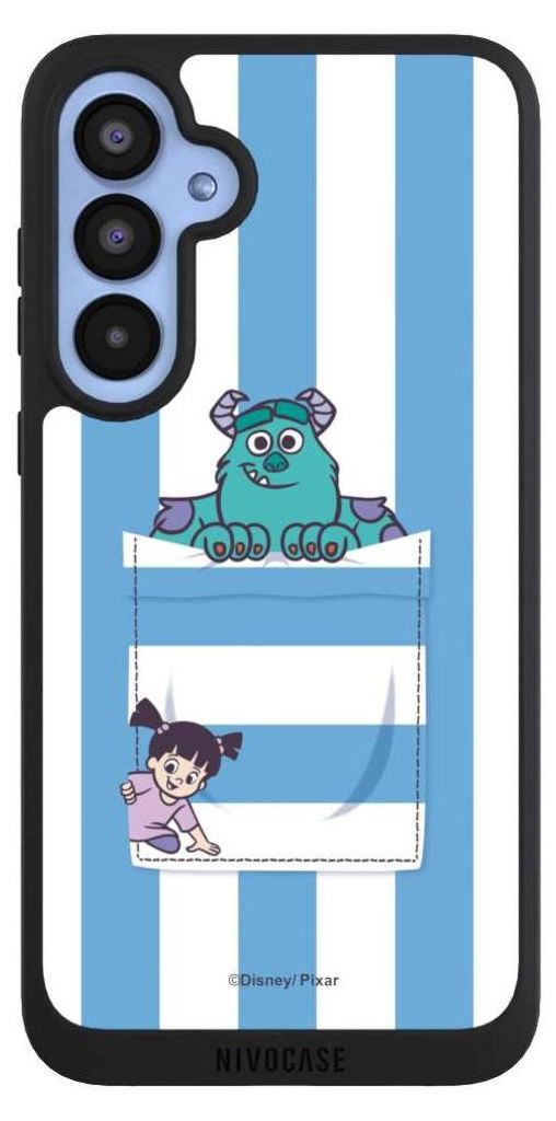 NIVOCASE Handyhülle für Samsung Galaxy A55 5G Hülle NIVOpure Case Schwarz Disney Pixar Fanartikel Die Monster AG