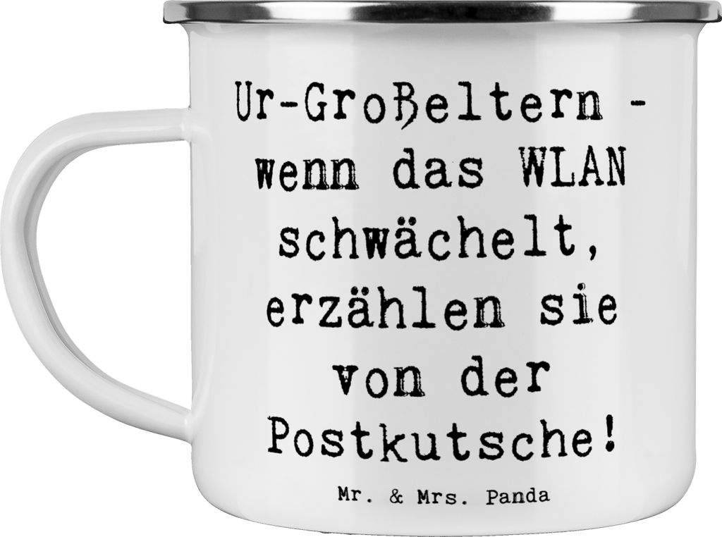 Mr. & Mrs. Panda Teetasse Spruch Ur-Großeltern Geschichten - Weiß - Geschenk, Pott, Familie, Haferl, Ahnen, persönliche Erinnerungen, Lächeln, ...