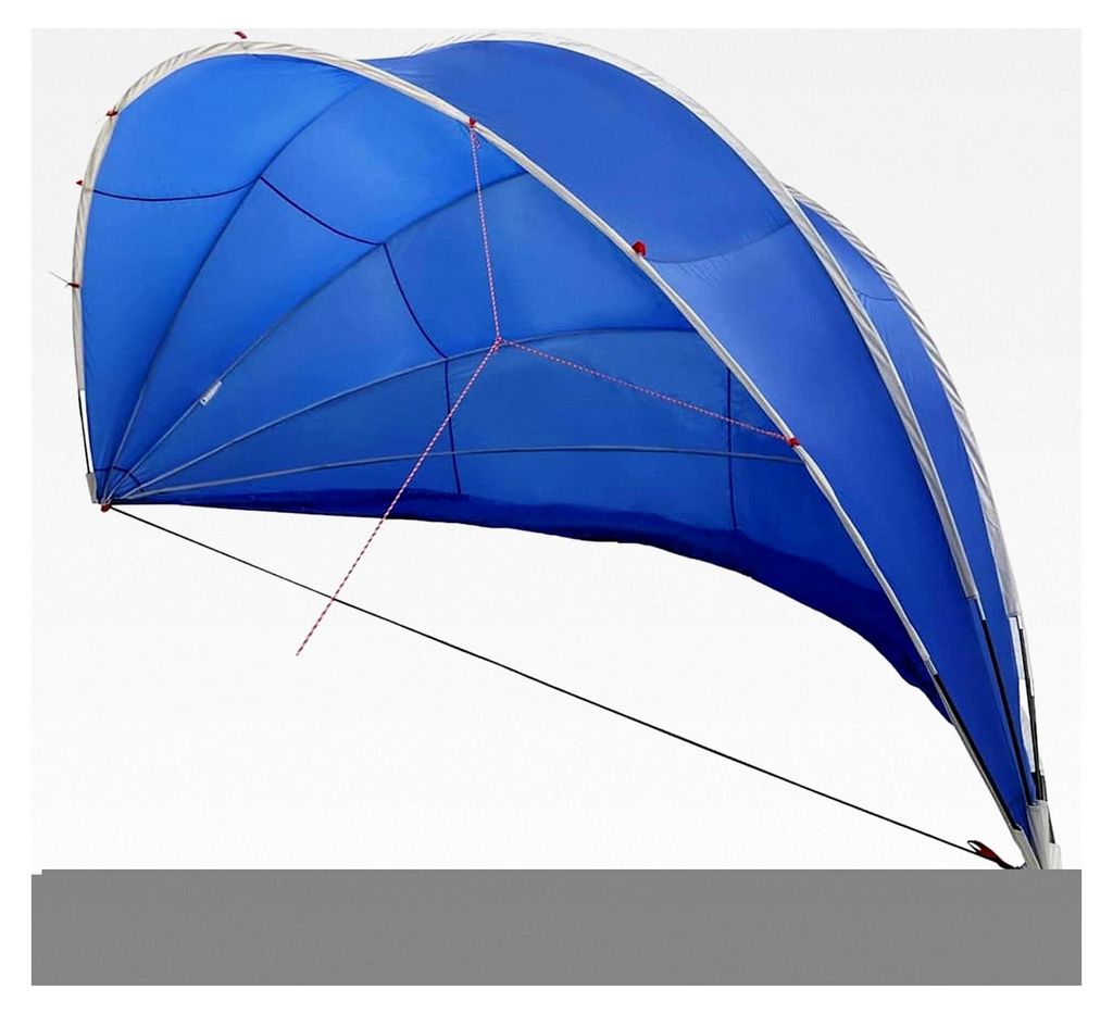 Faltbarer Pool-Dom für Außenpools - Schutz vor Wetter und Sonne, Blau, 185T Polyester mit PolyurethanBeschichtung