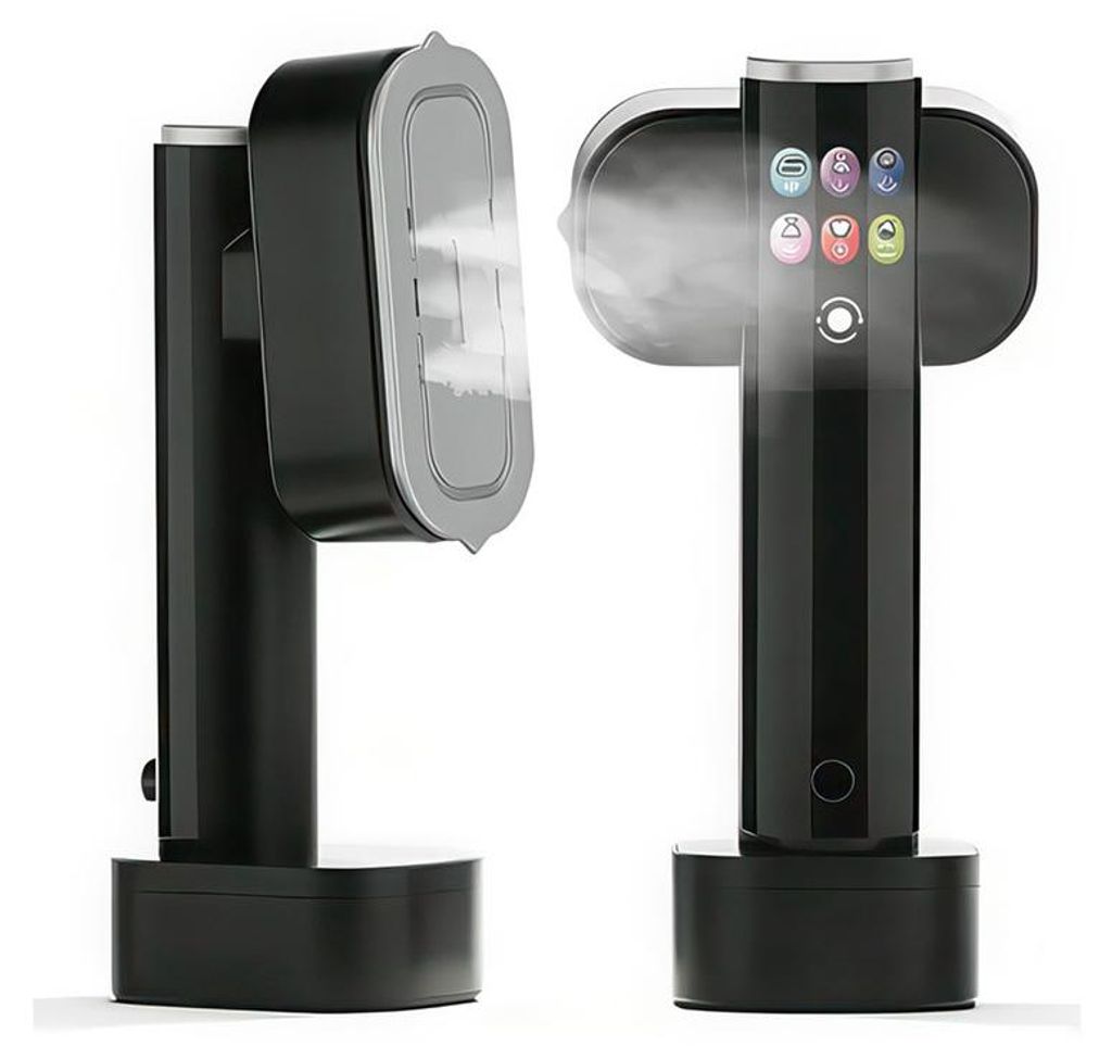 Mini Dampfglätter (Steamer) 1300 W – 2-in-1 – 15 Sekunden Aufheizzeit, 190 ml Tank, 6 Betriebsmodi mit LED-Display – für Zuhause, Reise und...