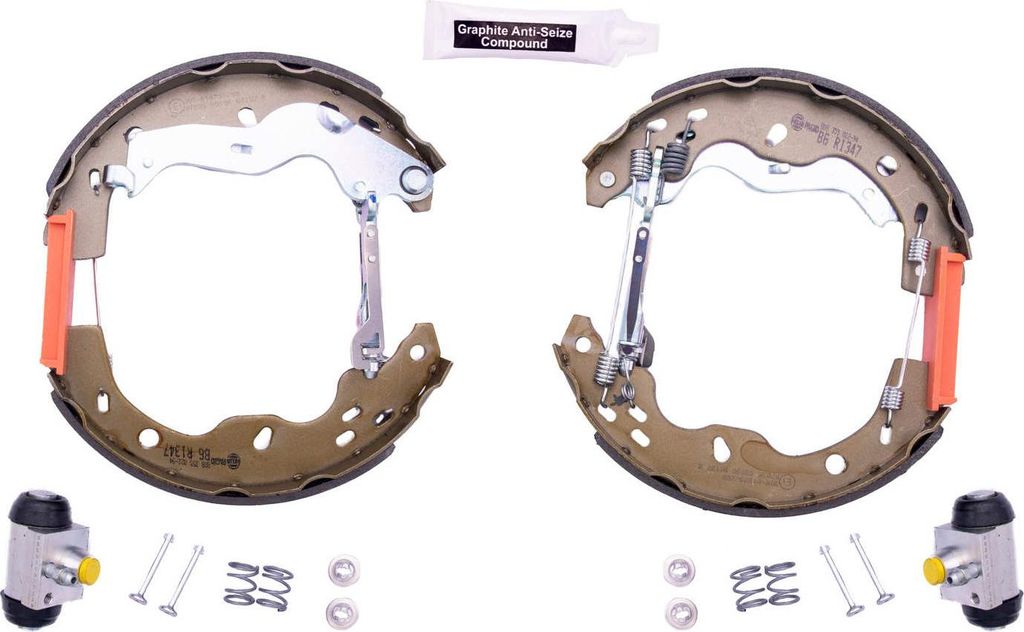Bremsbackensatz Ø 220 mm 35 mm HELLA passend für u.a. SUZUKI SX4