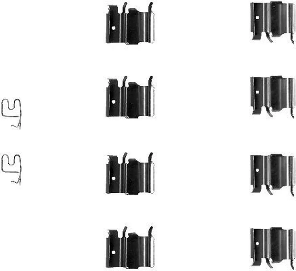 Kit 10 pièces HELLA anti-bruit pour freins à disque SUZUKI GRAND Vitara