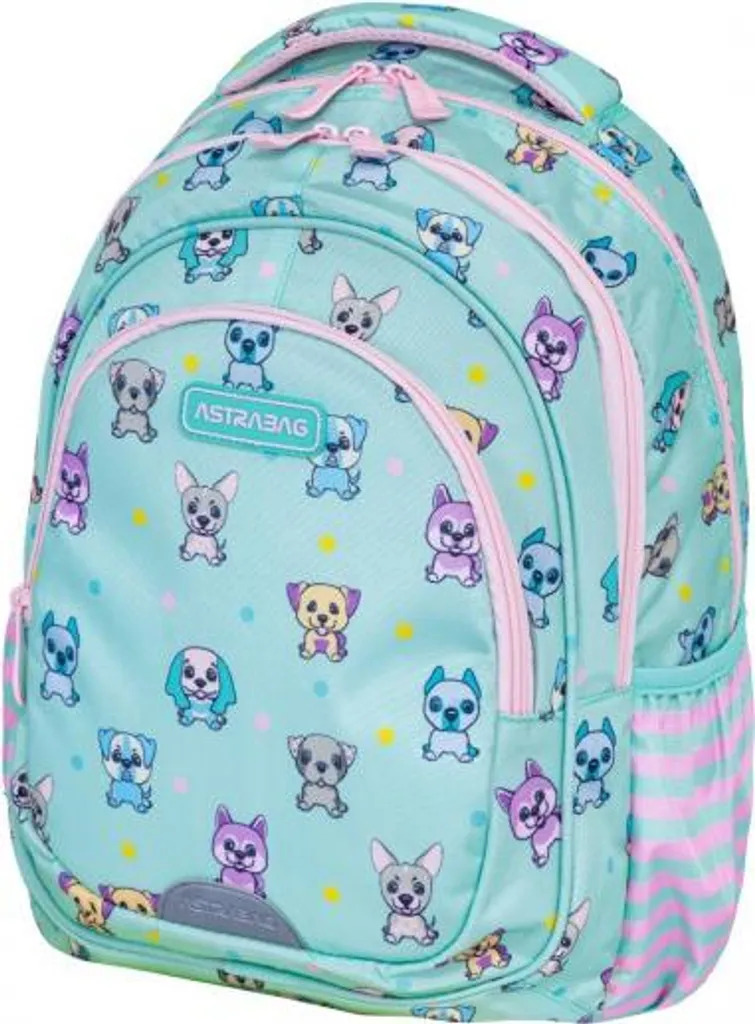 Cartable scolaire Puppies World avec 3 compartiments Astra AB330