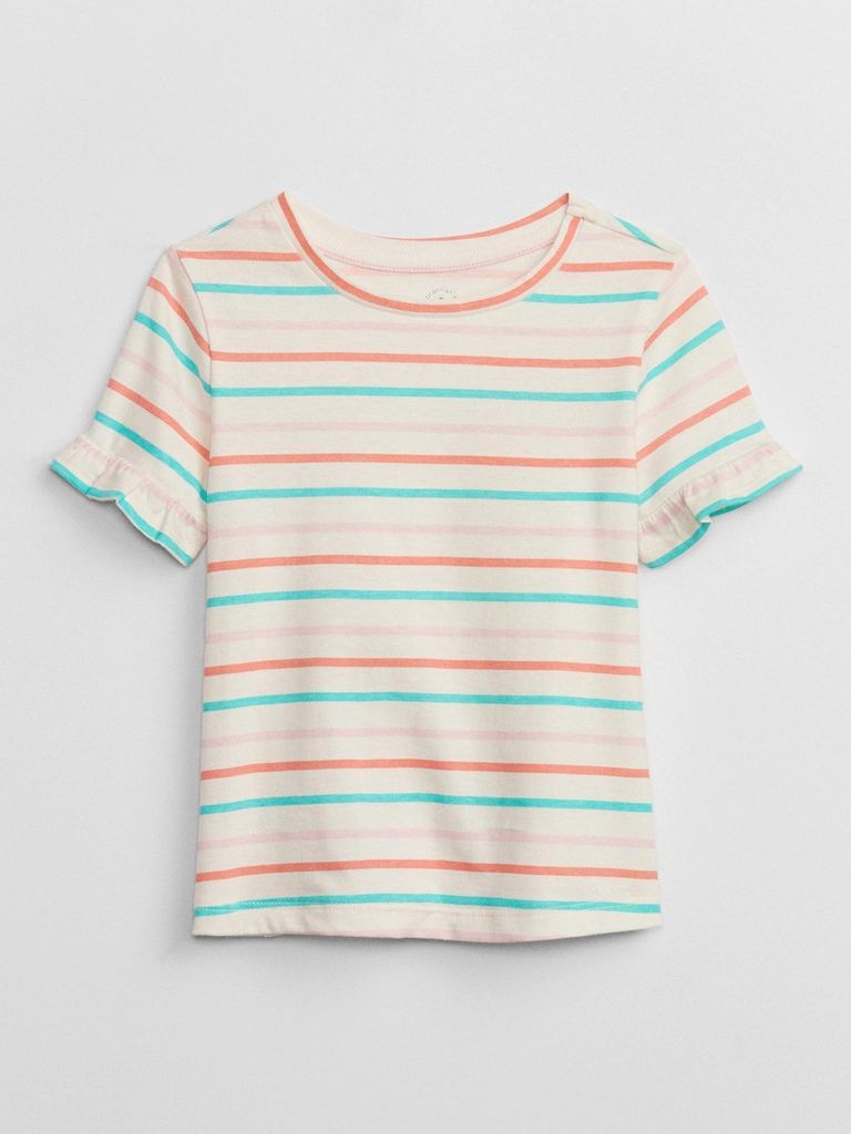 GAP Kinder-T-Shirt mit Rüschen, Größe 2 Jahre