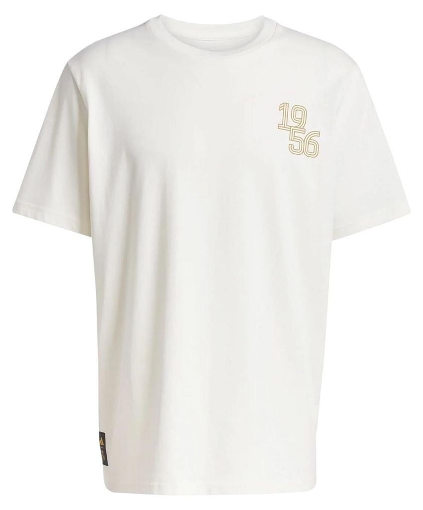 Real Madrid CF - T-Shirt für Herren, Dicke Baumwolle GT22224 (XL) (Naturweiß)