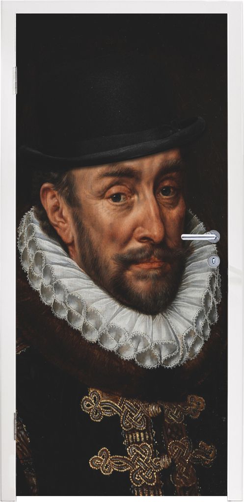 MuchoWow Türtapete Selbstklebende Türfolie Gemälde - Wilhelm von Oranien - Alte Meister 75x205 cm Türposter Türaufkleber Klebefolie Türkleb...
