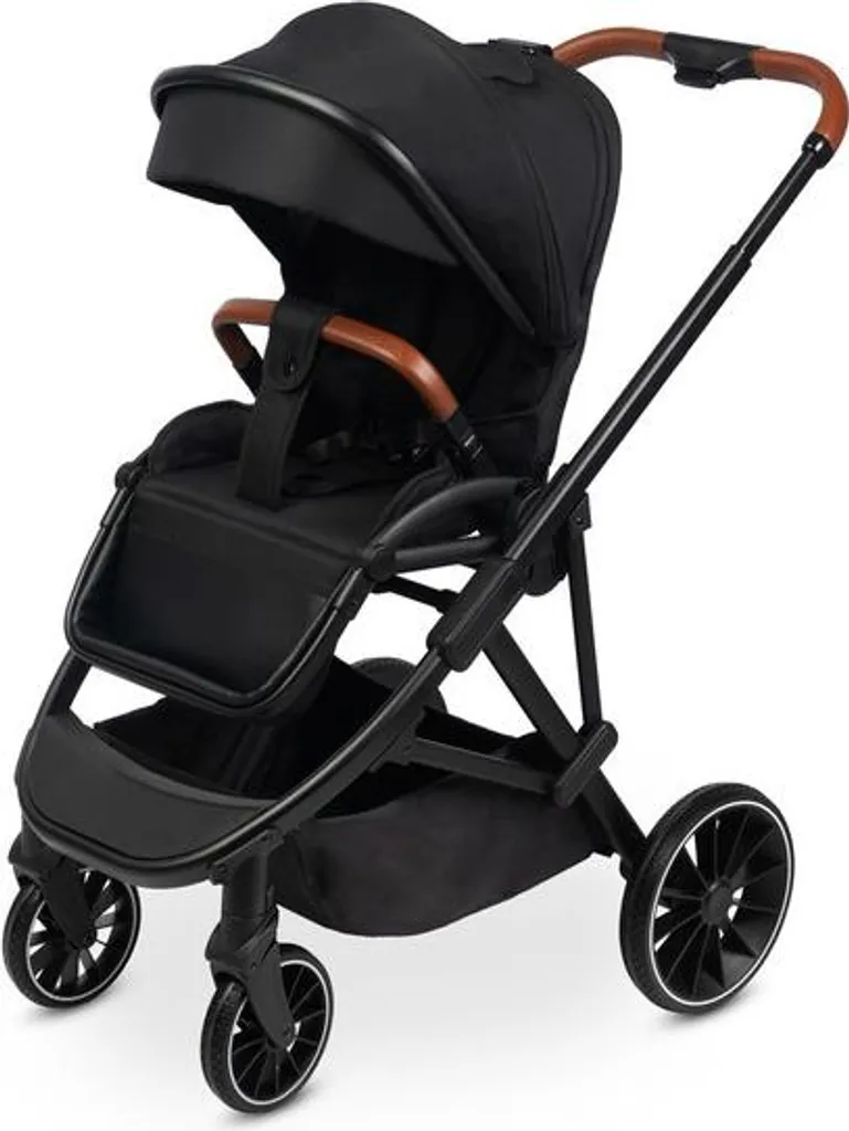 Poussette Couchage Complet CARETERO RATIO Noir - Pliage Compact