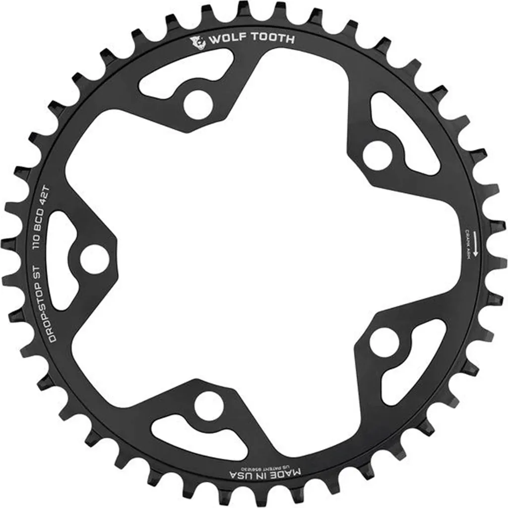 Plateau Mono pour Vélo Gravel et Cyclocross 42 Dents 110 BCD 5 Trous