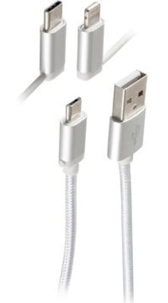 Câble de charge multi-embouts USB vers Type-C, Micro-USB et Lightning - 3