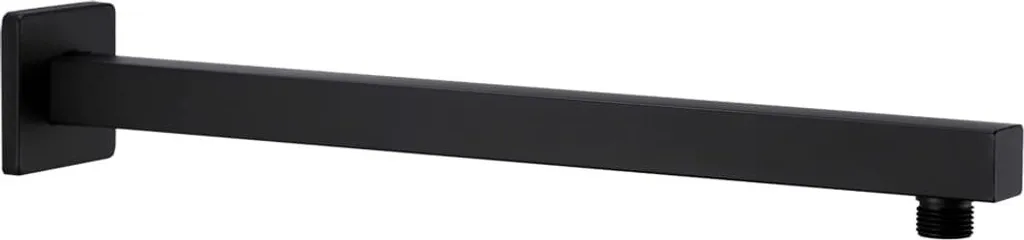 Extension Bras de Douche Carré 40 cm Noir pour Installation Murale DIY