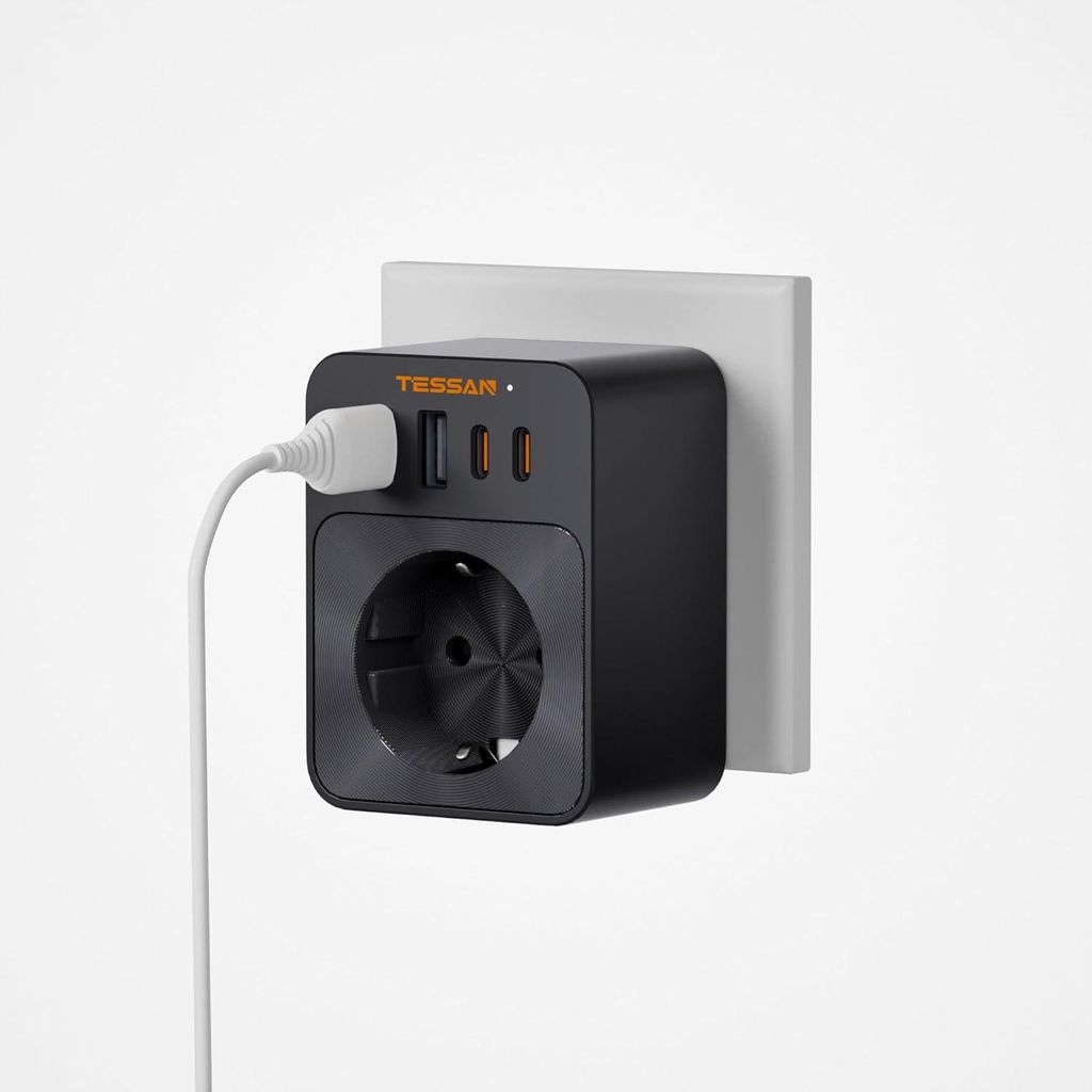 TESSAN Steckdose Schutzadapter 3600W mit 2 USB-C und 2 Produktbild 
