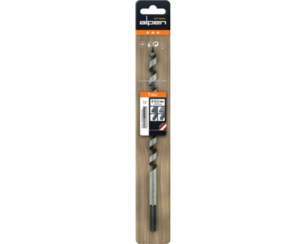 Perceuse à bois Alpen Lewis 460 mm - Spirale optimisée et coupe nette - 5