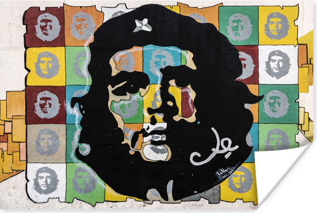 MuchoWow Poster Che Guevara in Silhouette 60x40 cm - Schlafzimmerdekoration