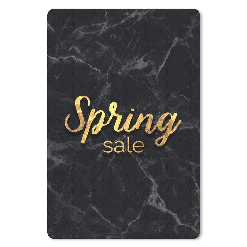 MuchoWow Mauspad Mousepad Verkauf - Frühling - Gold - Marmor 18x27 cm - Mousepads - Maus Mat - Pad - Mausunterlage