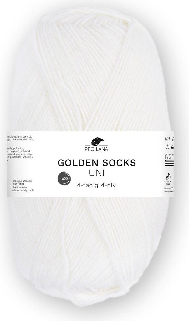 Pro Lana GOLDEN SOCKS 100 g uni 4-fach Sockenwolle 420 Produktbild 